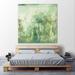 17 Stories Down by the River II by Jodi Fuchs - Wrapped Canvas Painting Print Canvas in Green | 72 H x 72 W x 1.5 D in | Wayfair