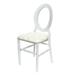 House of Hampton® King Louis Back Stacking Side Chair Plastic/Acrylic in White | 37 H x 16 W x 19 D in | Wayfair 1C73DBCA7D3F4D13A4BE361AC8A71E39