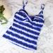 Athleta Swim | Athleta Tankini Del Mar Twist 34b/C Nwt | Color: Blue/White | Size: 34 B/C