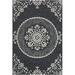 White 36 x 24 x 0.24 in Area Rug - Wildon Home® Aldon Oriental Hand Hooked Black/Indoor/Outdoor Area Rug | 36 H x 24 W x 0.24 D in | Wayfair