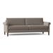 Red Barrel Studio® Garysburg 87.5" Rolled Arm Sofa w/ Reversible Cushions Other Performance s in Gray/Black | 33 H x 87.5 W x 36.75 D in | Wayfair