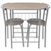 Gracie Oaks Breakfast Bar Set Table & Chair Set for Kitchen Bar Table Set MDF Wood/Metal in Gray | Wayfair 26836A42467744D0AFB6965F45B93F7E