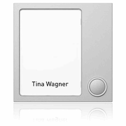 Ritto Portier Tastenmodul 1WE (1 Klingeltaste, 1 Namensschild) silber, (Bus-System) Image