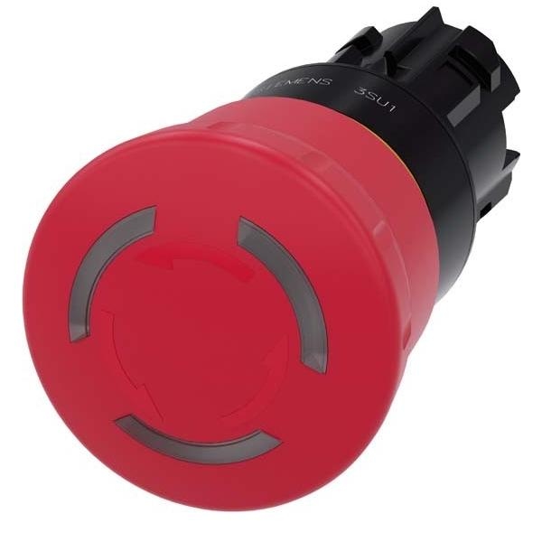 Siemens Dig.Industr. Not-Halt-Pilzdrucktaster 3SU1001-1HB20-0AA0 Image