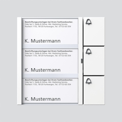 Siedle&Söhne Bus-Tasten-Modul BTM 650-03 W 200035736-00 Image