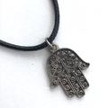 Anthropologie Jewelry | Anthropologie Hamsa Antique Silver Necklace | Color: Gray/Silver | Size: Os