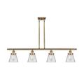 Innovations Lighting Bruno Marashlian Small Cone 48 Inch 4 Light Linear Suspension Light - 916-4I-BB-G62-LED