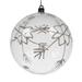 Vickerman 573327 - 4.8" Clear White Glitter Ball Christmas Christmas Tree Ornament (4 Pack) (N181201)