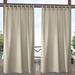 Amalgamated Textiles Exclusive Home Semi-Sheer Curtain Panel Pair Polyester in White/Brown | 96 H in | Wayfair EH8482-03-2-96V