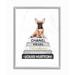 Stupell Industries Relaxed Puppy Resting On Chic Women's Fashion Books by Amanda Green - Graphic Art Print on in Black/Brown | Wayfair