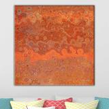 Ivy Bronx Psalm 42:5 Hope In God As We Praise Him by Mark Lawrence - Print Canvas in Orange | 18 H x 18 W x 1 D in | Wayfair