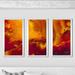 Orren Ellis 'He Delivers & Rescues, Daniel 6:27' by Mark Lawrence - 3 Piece Picture Frame Painting Print Set on Acrylic in Yellow | Wayfair