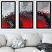 Orren Ellis 'Psalm 51:12 Restore unto Me' by Mark Lawrence - 3 Piece Picture Frame Painting Print Set on Acrylic in Black/Gray/Red | Wayfair