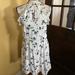 American Eagle Outfitters Dresses | American Eagle White Floral Tie Back Dress | Color: Blue/White | Size: M