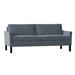 Ebern Designs Soroya 77.75" Flared Arm Sofa w/ Reversible Cushions Other Performance Fabrics in Green/Black | 33 H x 77.75 W x 36.75 D in | Wayfair