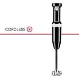 KitchenAid® Cordless Variable Speed Hand Blender Plastic in Black | 16.3 H x 2.5 W x 2.5 D in | Wayfair KHBBV53OB