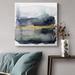 Mercer41 'Golden Indigo I' - Wrapped Canvas Print Canvas, Solid Wood in Black/Brown/Gray | 24 H x 24 W x 1 D in | Wayfair