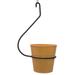 Rosalind Wheeler Hani Galvanized Steel Hanging Planter Metal in Orange | 25 H x 9 W x 9 D in | Wayfair 86B76670B3E2470998E9B859875EC637