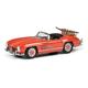 Schuco Mercedes Benz 300SL, Skiurlaub mit Koffer und Ski, Modellauto, 1:43, rot, limitierte Auflage