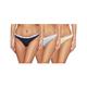 Tommy Hilfiger | Pack of 3 | Women's Stretch Cotton Thong | Blue | | Manufacturer Size MD