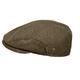 Wegener Gore-Tex flat cap with ear flaps made of 80% wool, 20% polyamide hat windproof, rainproof and breathable with quilted inner lining. Flat cap made in Europe - Green - Medium