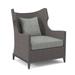Bernhardt Captiva Patio Chair w/ Cushions Wicker/Rattan in Gray | 40 H x 33 W x 30 D in | Wayfair OP1102_6023-010