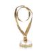 John-Richard Antique Brass Sculptural Ribbons IV Metal in Yellow | 19 H x 8.5 W x 7 D in | Wayfair JRA-11496