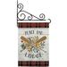 Breeze Decor Peace & Lodge - Impressions Decorative Fansy Wall Bracket 2-Sided Polyester 18.5 x 13 in. Garden Flag set in Brown/Gray | Wayfair