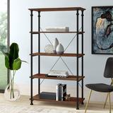 Mercury Row® Zona 72" H x 40" W Etagere Bookcase Wood in Brown | Wayfair 8B4F4C04A1344D50BC7E8A6686431774