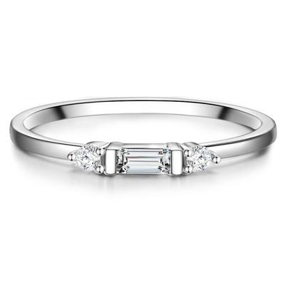 Glanzstücke München - Ring Sterling Silber Zirkonia in Silber Ringe 1 ct Damen