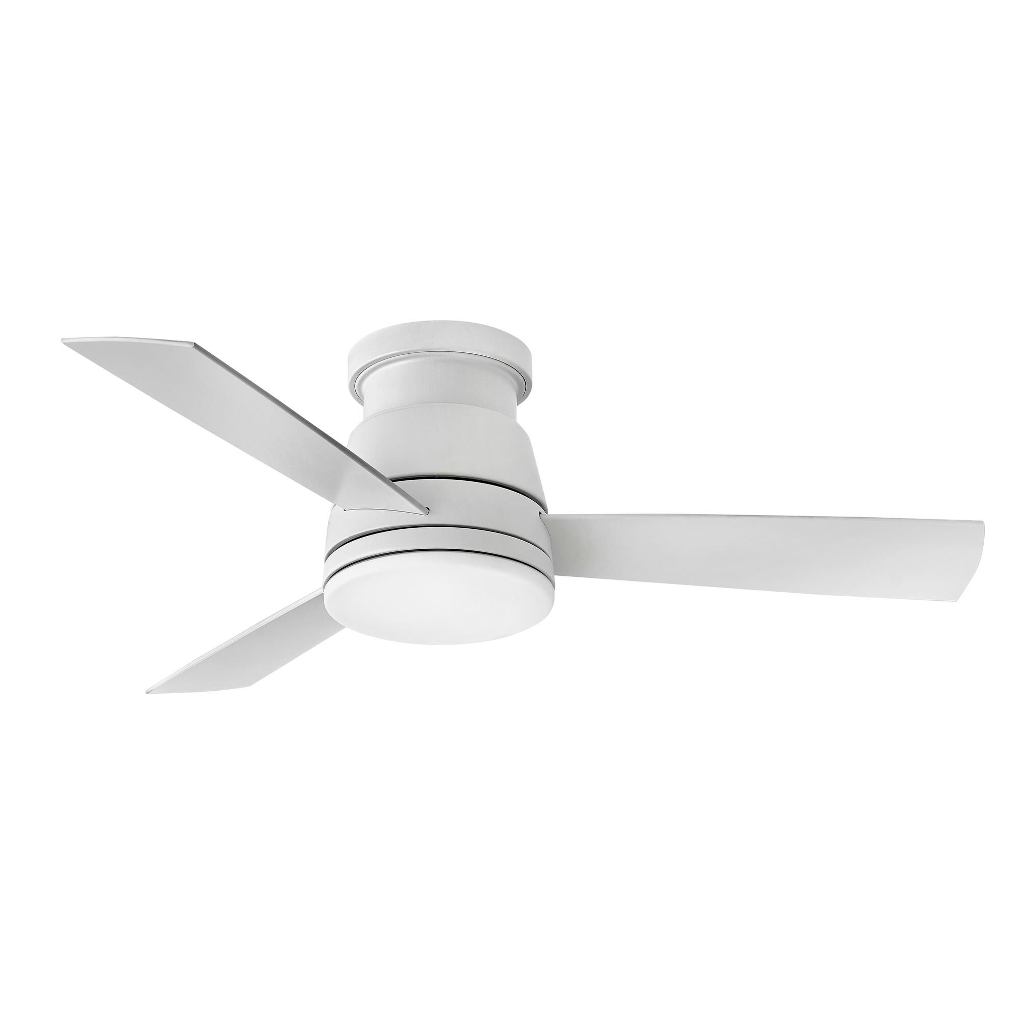 Hinkley Lighting Trey 44 Inch Flush Mount Fan with Light Kit - 902744FMW-LWD
