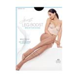 Plus Size Women's Silk Reflections Leg Boost Moisturizing Hosiery by Hanes in Jet (Size G/H)