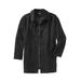 Men's Big & Tall Water-Resistant Trench Coat by KingSize in Black (Size 3XL)