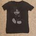 Disney Tops | Black & Gray Disney Mickey Mouse Soft T Shirt | Color: Black/Gray | Size: Xs