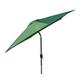 Woodside Large 2.7m Garden Parasol Umbrella with Winding Crank & Tilt Green