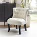 Side Chair - Etta Avenue™ Grenier Traditional Velvet Upholstered Wingback Side Chair w/ Button-Tufted Cotton in Green/White | Wayfair