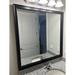 Lark Manor™ Morgan Wood Framed w/ Safety Backing Ideal for Bathroom/Vanity Mirror Metal in Black/Brown | 54 H x 20 W x 1 D in | Wayfair