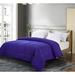 Red Barrel Studio® All Season Down Alternative Comforter Polyester/Polyfill in Indigo | 88 H x 88 W x 2 D in | Wayfair