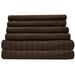Charlton Home® Tanvir 6PC Stripped Bed Sheet Set in Brown | Full | Wayfair CHRL5732 40430703