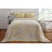Ophelia & Co. Holl 100% Cotton Patchwork Pattern Tufted Machine Washable Chenille Bedspread Cotton in Yellow | Twin Bedspread | Wayfair