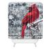 The Holiday Aisle® Henriksen Happy Holidays Design Single Shower Curtain Polyester | 72 H x 71 W in | Wayfair 680B4E0B723E47689BAC2891DA812B3B