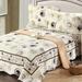 Winston Porter Dartmore Reversible Modern & Contempory 3 Piece Quilt Set Cotton in White | Queen | Wayfair F4E3DA1D1DEA4B3A9D909E2FF24AD407