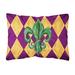 East Urban Home Mardi Gras Fleur De Lis Indoor/Outdoor Throw Pillow Polyester/Polyfill blend | 12 H x 16 W x 4.5 D in | Wayfair 8133PW1216