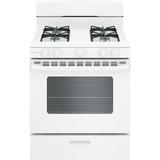 Hotpoint 30" 4.8 cu. ft. Freestanding Gas Range in White | 44.75 H x 30 W x 28.75 D in | Wayfair RGBS200DMWW