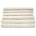 Charlton Home® Tanvir 6PC Stripped Bed Sheet Set in White | Queen | Wayfair CHRL5734 40430730