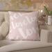 Willa Arlo™ Interiors Severus Outdoor Square Pillow Cover & Insert Polyester/Polyfill blend in Pink | 18 H x 18 W x 4 D in | Wayfair