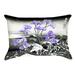 Bloomsbury Market Clair Fuji & Cherry Blossoms Cotton Pillow Cover Cotton in Indigo | 14 H x 20 W x 3 D in | Wayfair BBMT5538 40989764