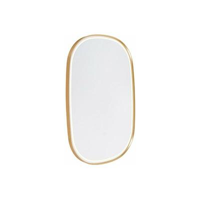 Badezimmerspiegel Gold inkl. LED mit Touchdimmer oval - Miral