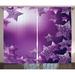 The Holiday Aisle® Corrie Christmas Xmas Stars Backdrop w/ Vibrant Fractal Little Squares Abstract Art Design Graphic Print | 90 H in | Wayfair