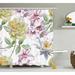 Ophelia & Co. Leia Rose Petals Sakura Lily Flowers Blooms Romance Florets Design Single Shower Curtain Polyester | 75 H x 69 W in | Wayfair